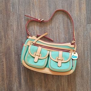 Vintage Aqua Dooney & Bourke Purse 90s